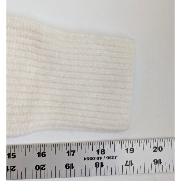 Banana Republic Women's Aire Ribbed Ivory Sweater Wool Blend Sz S Mock Neck NEW - Picture 11 of 12
